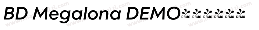BD Megalona DEMO字体转换